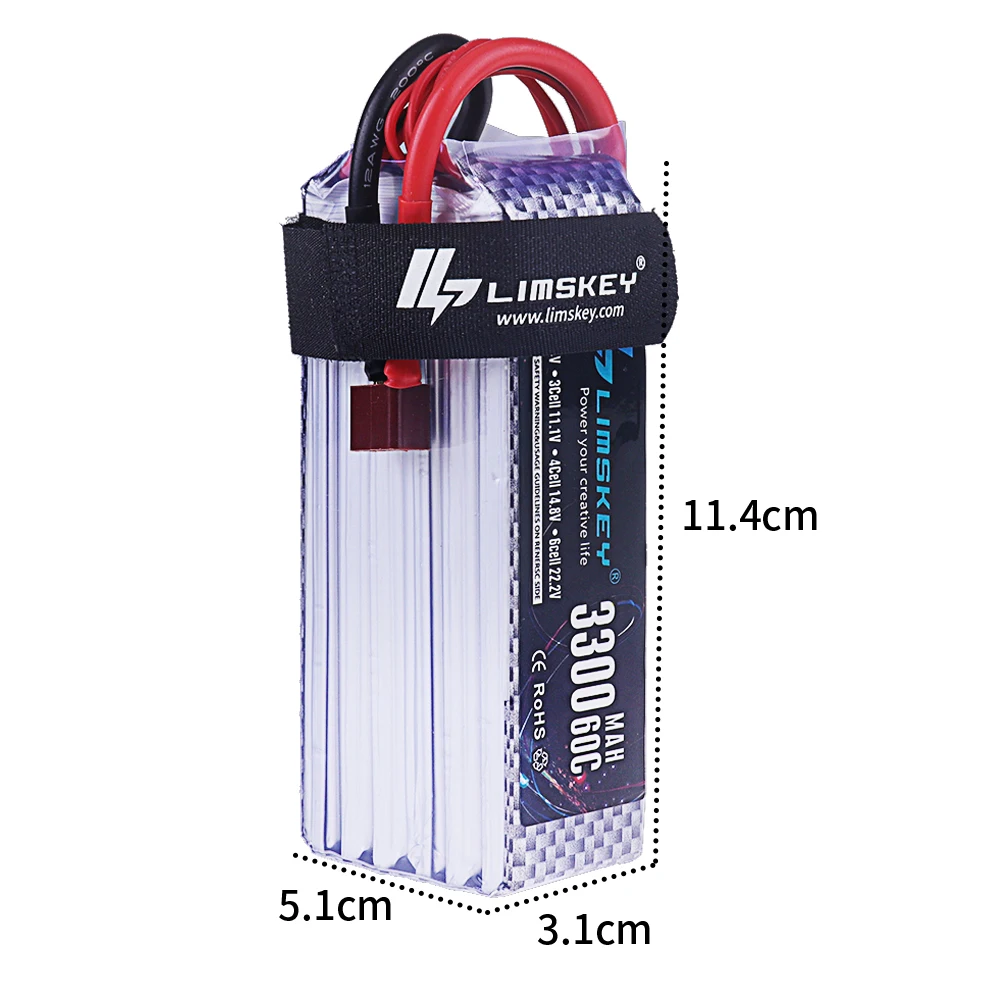 Bateria Lipo 3300mah 22.2V 60C - Drone Racing Battery avaliação e preço