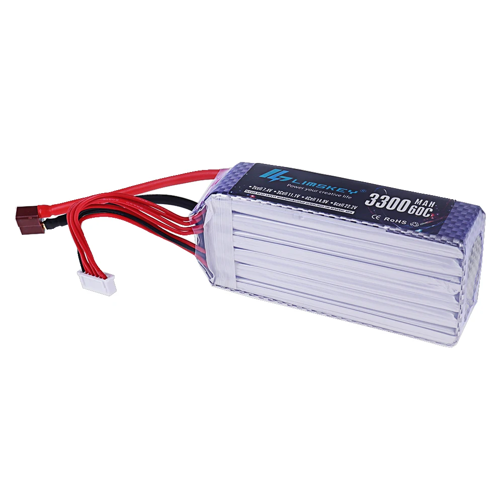Bateria Lipo 3300mah 22.2V 60C - Drone Racing Battery avaliação e preço