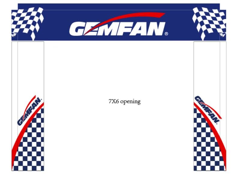 Gemfan 305*236cm 7x6ft fpv por - Drone Racing Gate avaliação e preço