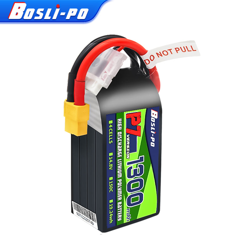 Boslipo P7 1300mAh 150C 4S 6S  - Drone Racing Battery avaliação e preço